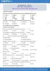 Đề thi học kì 1 Tiếng Anh 8 Right on! - Đề số 2
